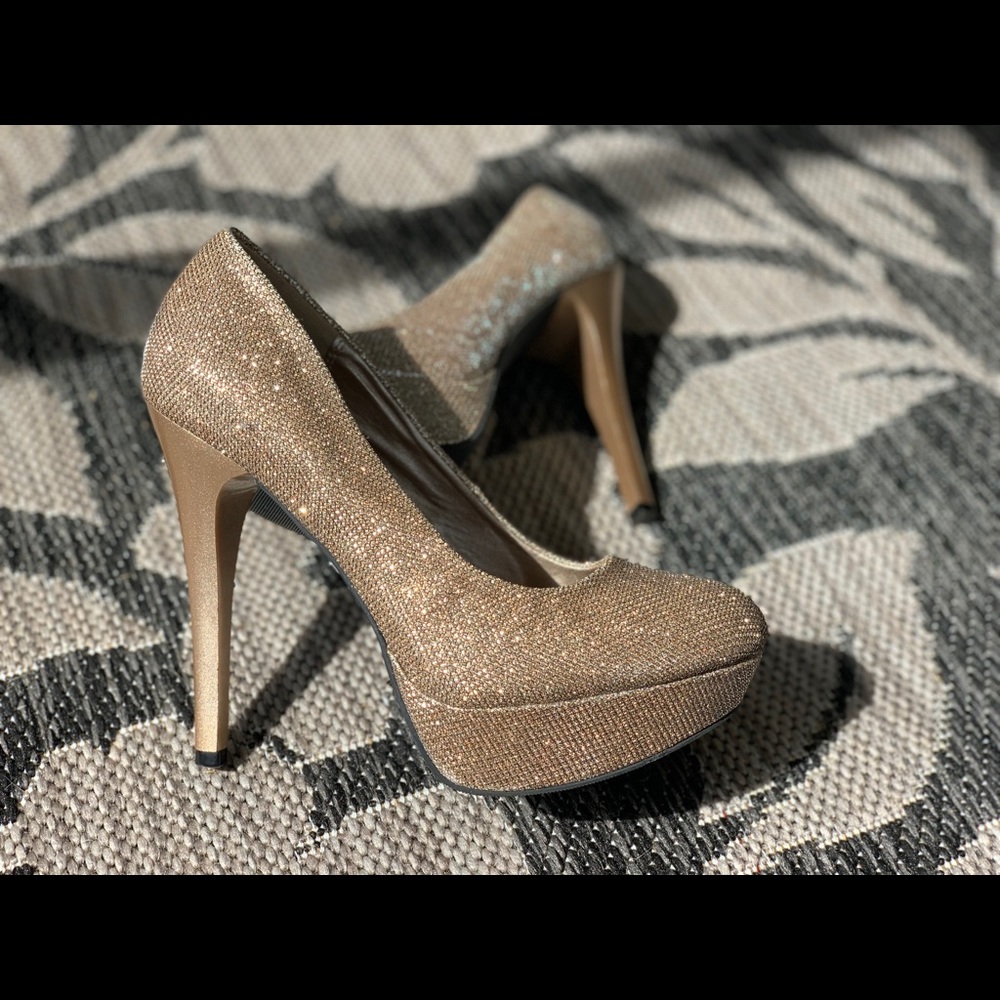 Champagne Gold Heels